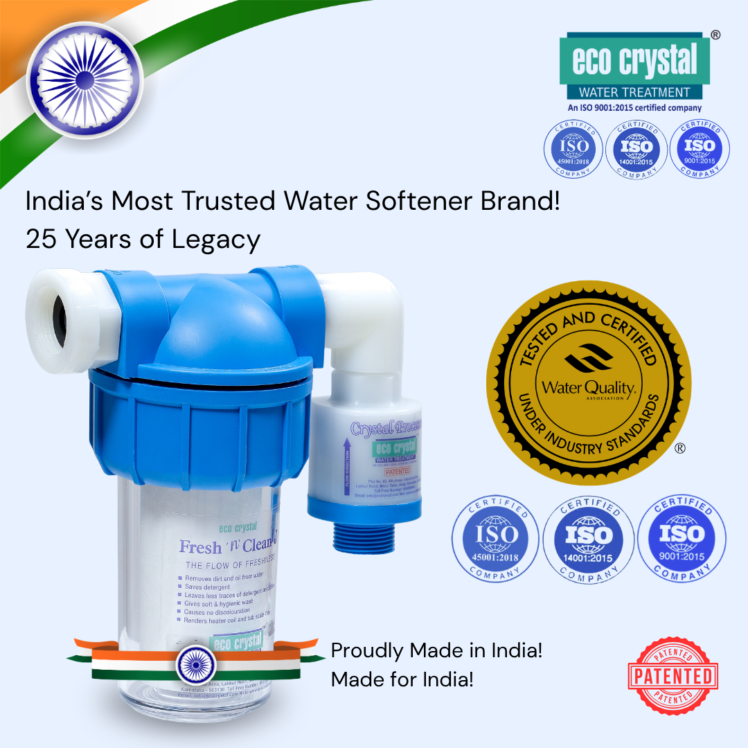 Fresh & Clean J — Physical Water Softener | Entry-Level Protection for Washing Machines & Dishwashers